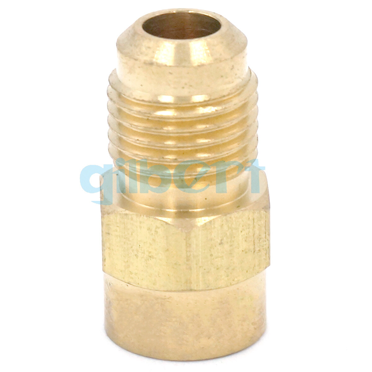 Fit 5/16″ Tube Flare Male 1/2″-20 UNF x1/8″ NPT Female Brass SAE 45° Connector