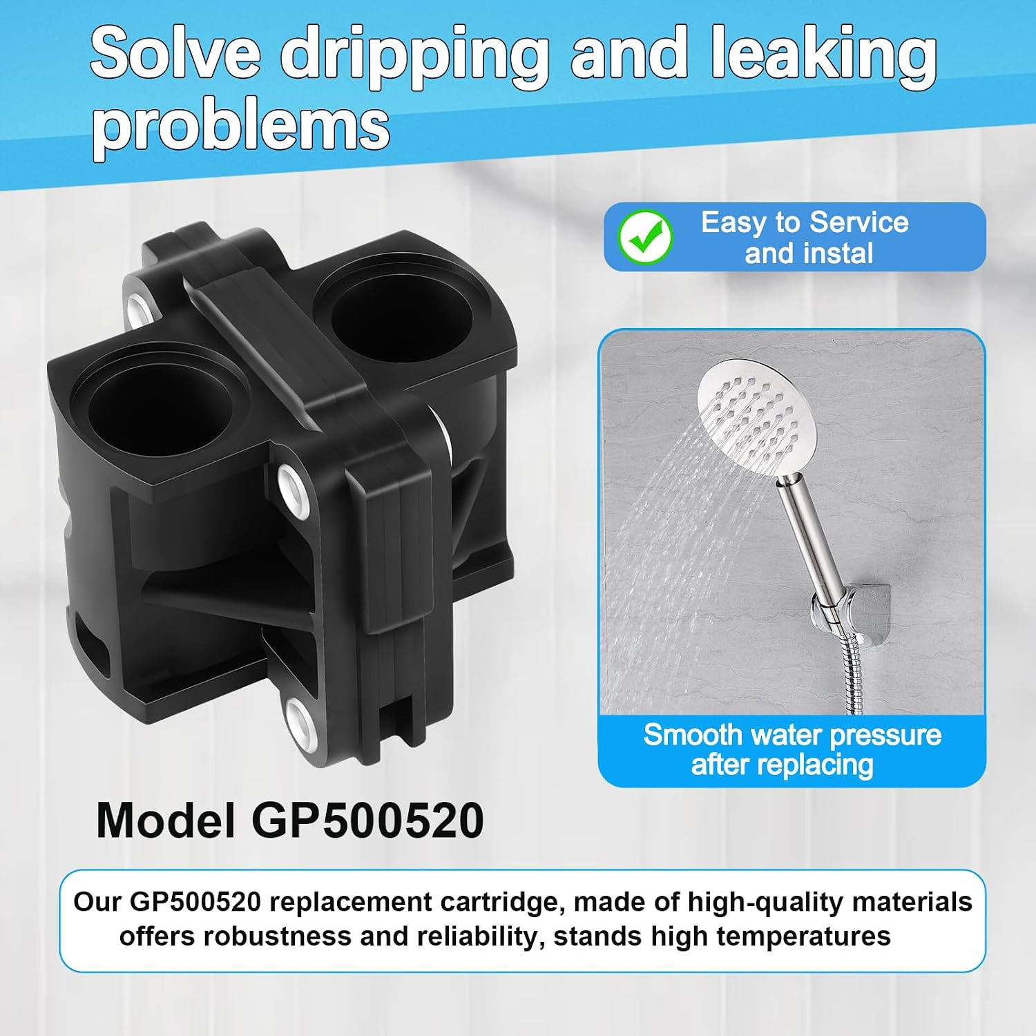 GP500520 Pressure Balancing Unit Cartridge, Compatible With Kohler GP77759, GP77