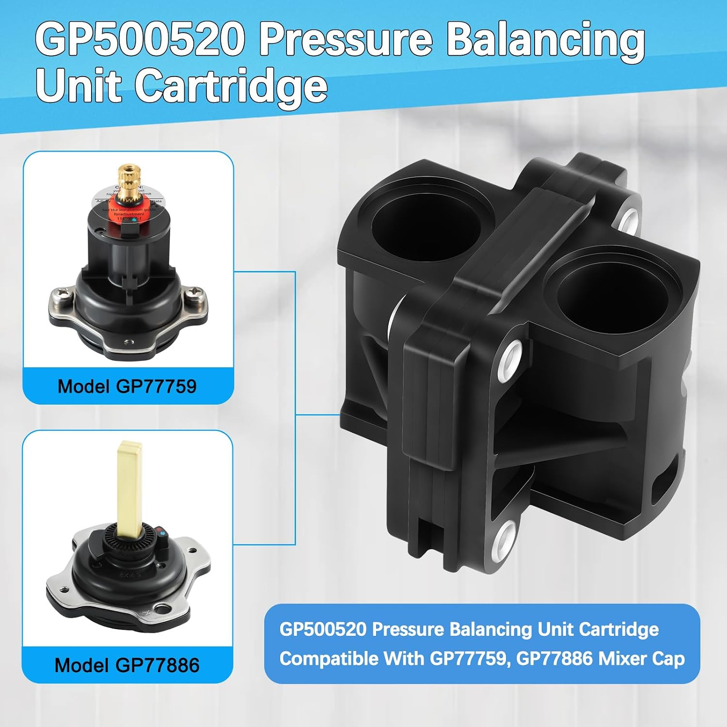 GP500520 Pressure Balancing Unit Cartridge, Compatible With Kohler GP77759, GP77