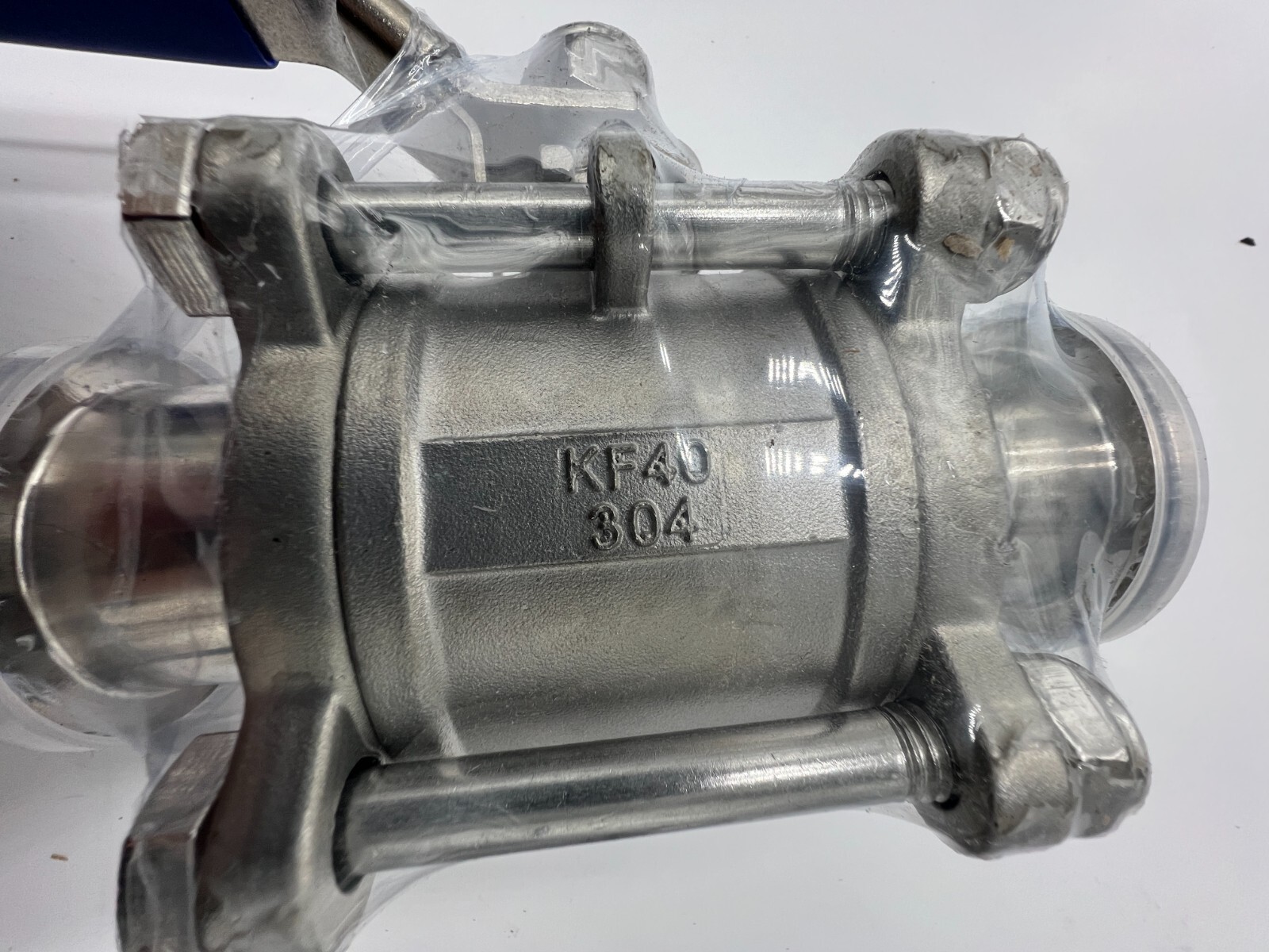 Stainless Steel 304 Manual Ball Valve KF40 Steel w/ Lever Handle KF40 304