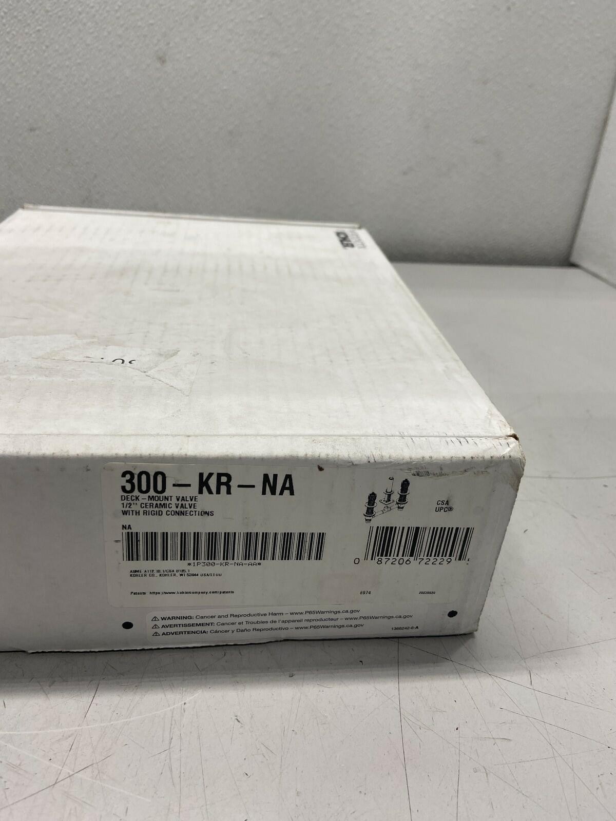 KOHLER K-300-KR-NA 1/2-Inch Ceramic High-Flow Valve, with Rigid Connections
