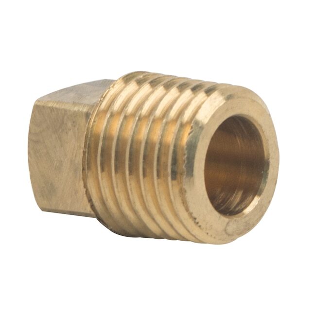 BRASS 3/4″ MALE NPT PIPE PLUG, SQUARE HEAD, CORED, FUEL OIL GAS LIQUID