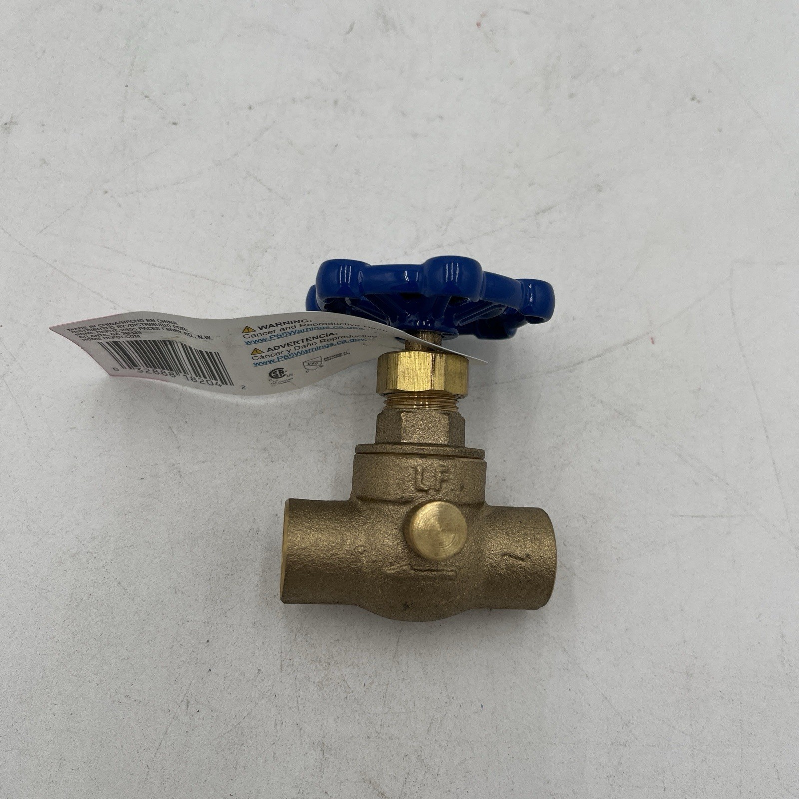 BRAND NEW!! Everbilt Stop & Waste Valve Brass Sweat x Sweat 1/2″ – 105-603EB