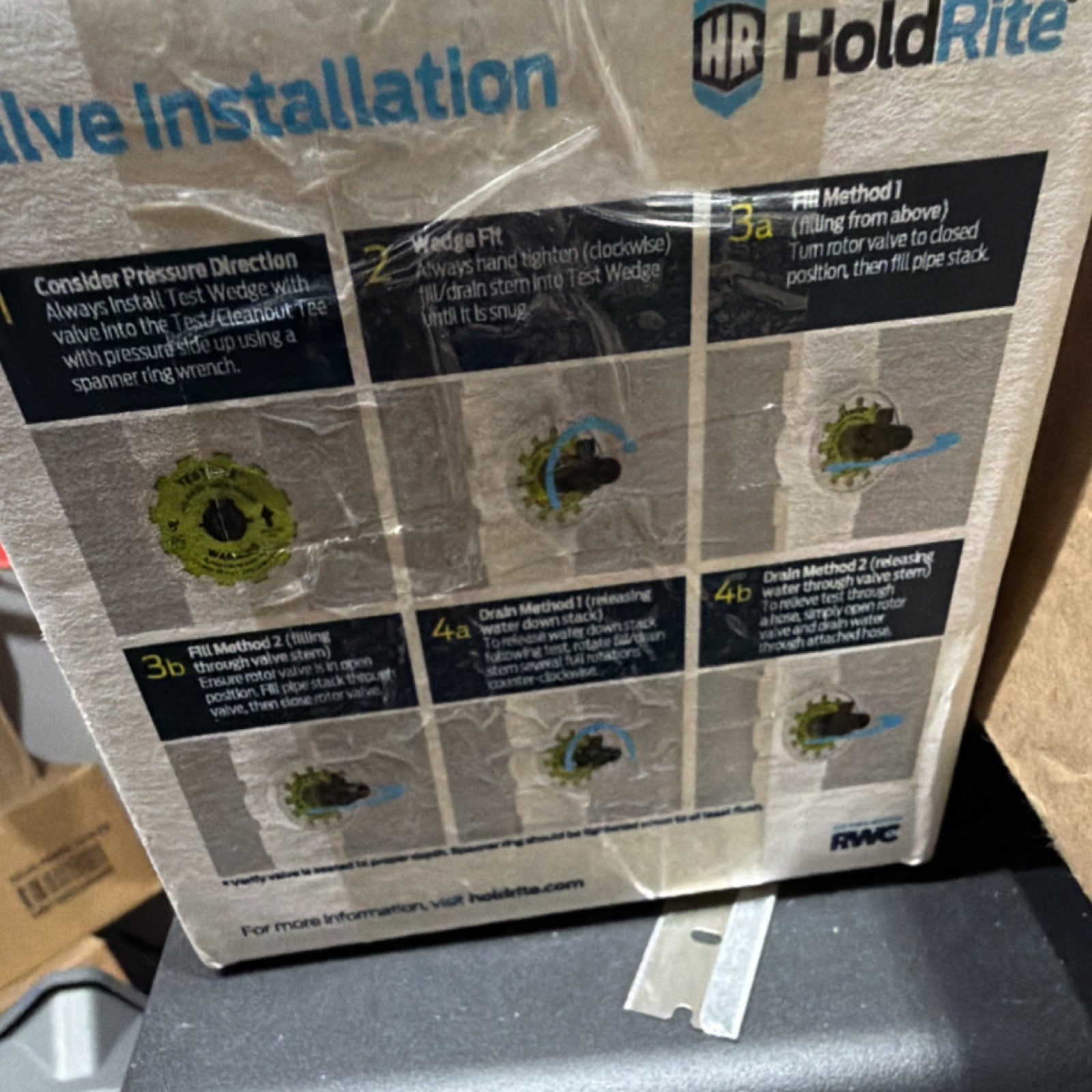 HoldRite TestRite Test Wedge with Valve 2 in Safe Dry Fast for DWV Testing