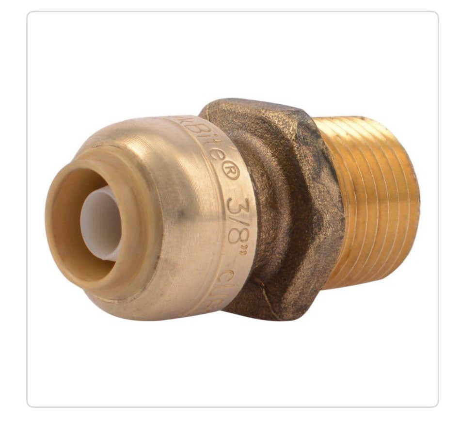 Sharkbite U118LFA, 3/8-in. I.D., Push-to-Connect Male Adapter Fitting