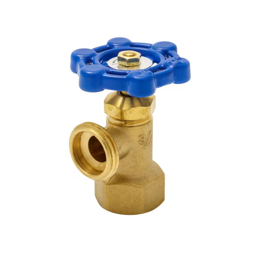 3/4 In. X 3/4 In. FIP X MHT Brass Boiler Drain Valve