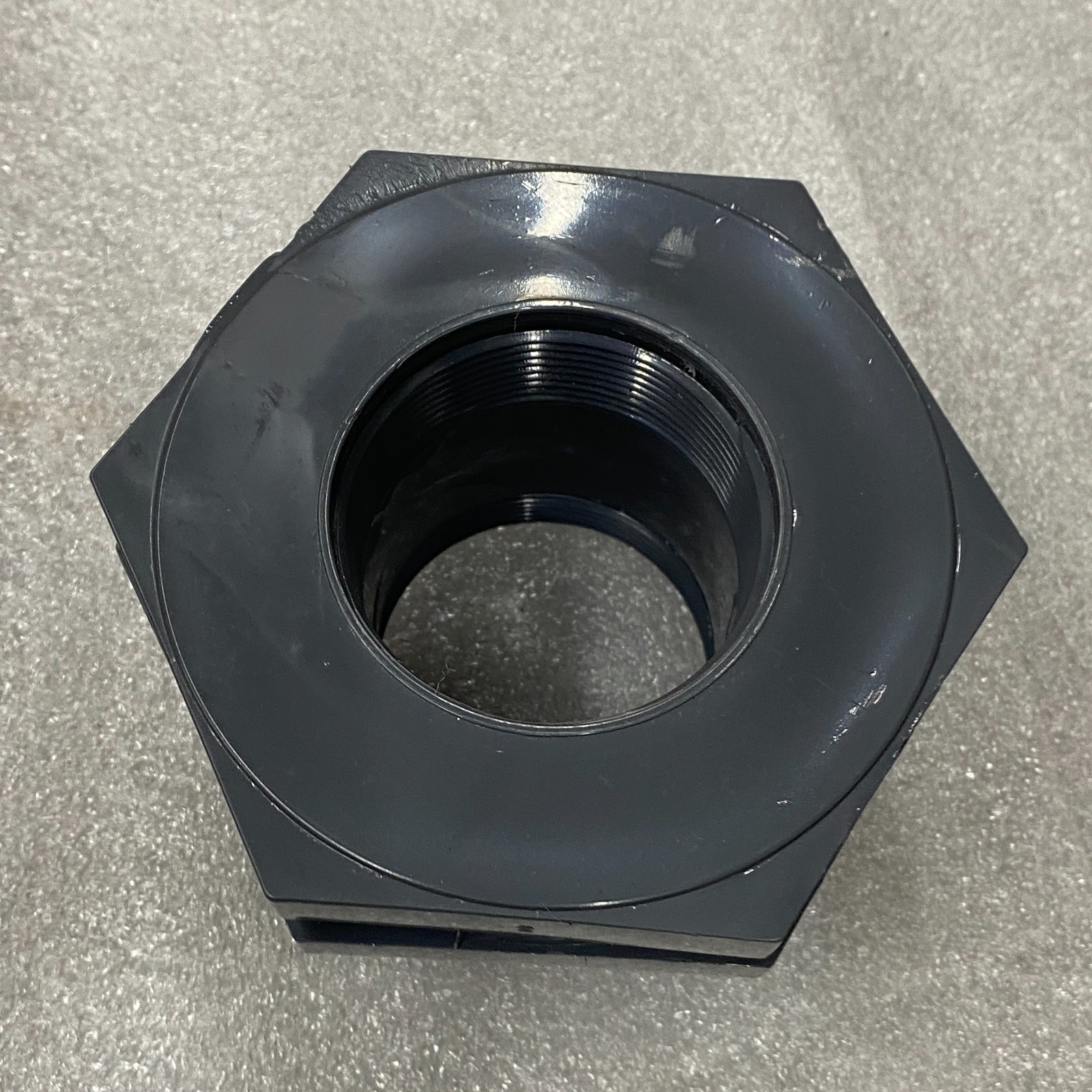 HAYWARD BF10200TXT Bulkhead Plastic Valve Fitting 2″ PVC Black