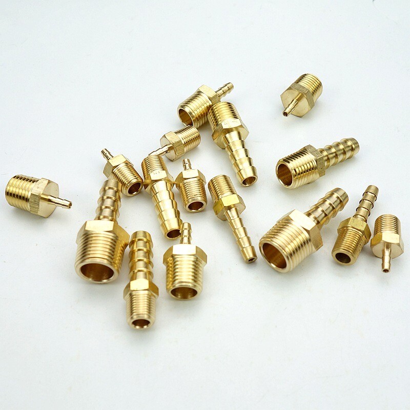 Brass Hose Barb NPT Fittings Male Adapter,for Gas,Drainage,Pipeline System,1Pcs