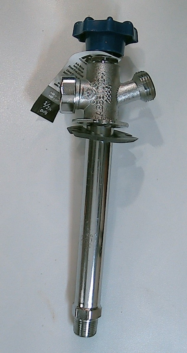 RELIABILT 10-in L x 1/2-in MIP Brass Anti-siphon Frost Resistant Multi Turn Sill