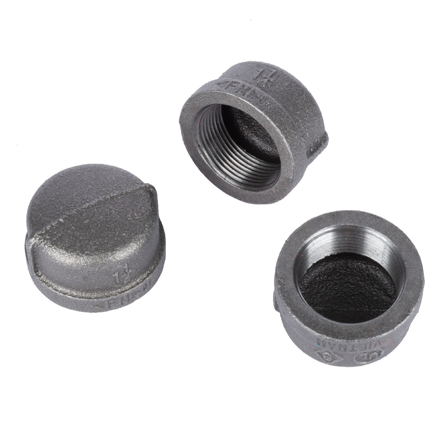 BK Products 521-406HN Black Malleable Iron Cap 1-1/4 FIP in.