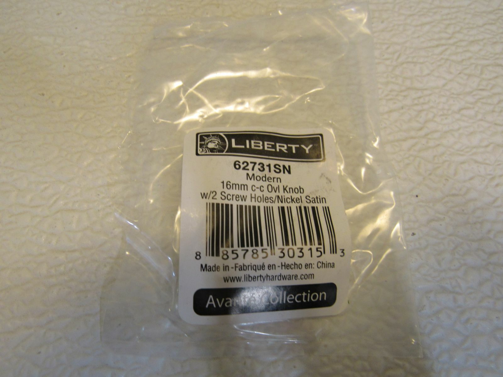 Liberty Modern Oval Cabinet Knob 16mm Satin Nickel 62731SN Aluminum