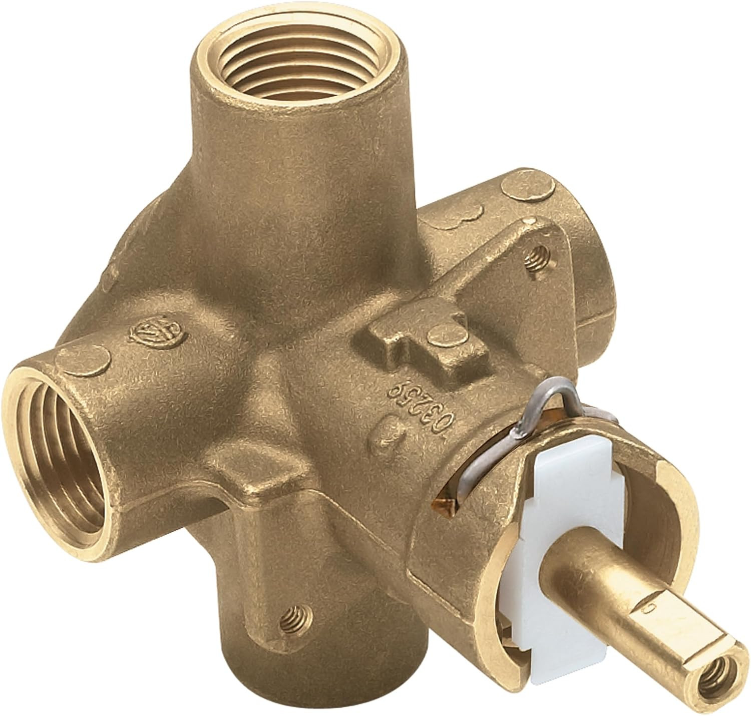 Moen M Pact Positemp Pressure Balancing Brass Tub and Shower Valve with IPS Conn