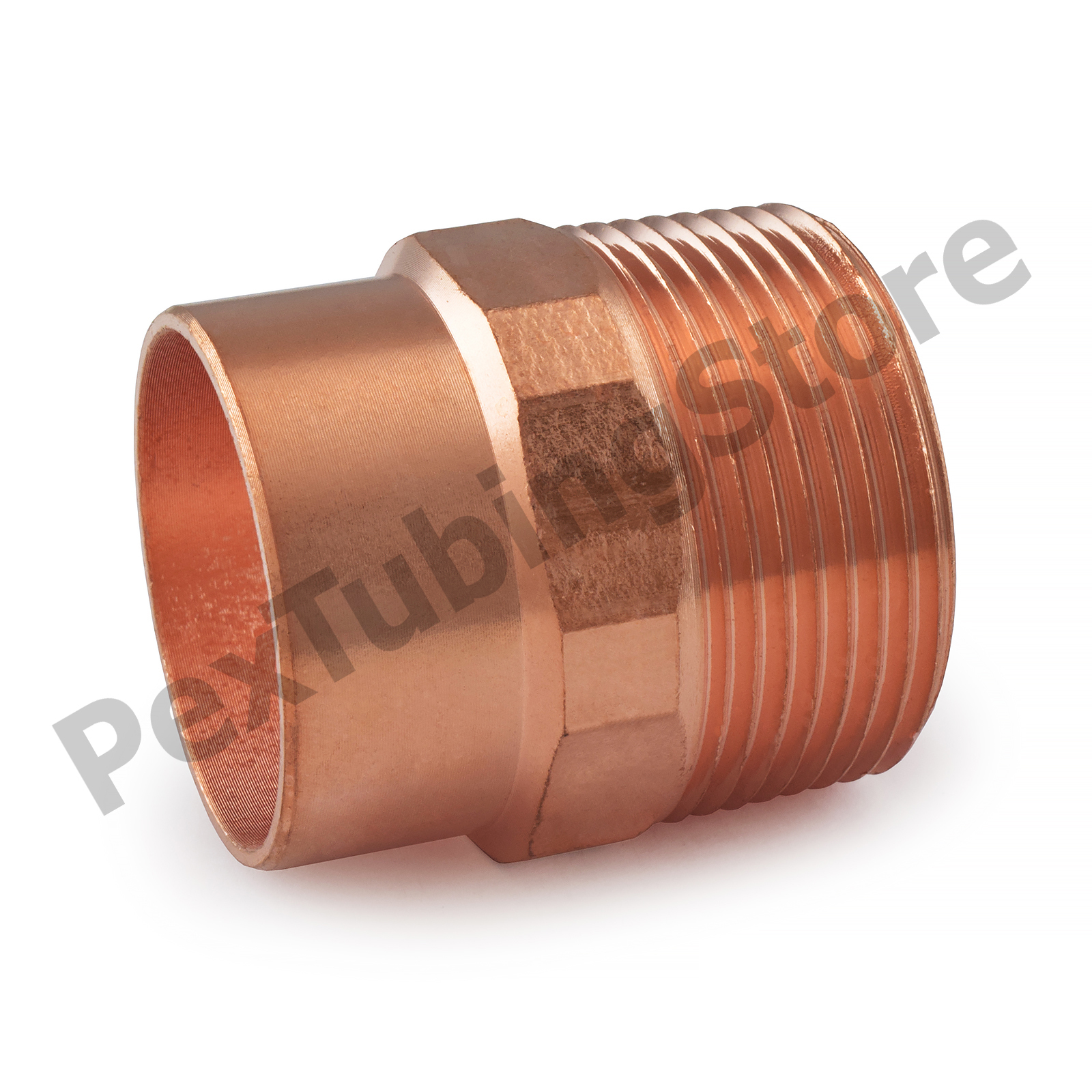1-1/4″ C x 1-1/4″ Male NPT Threaded Copper Adapter