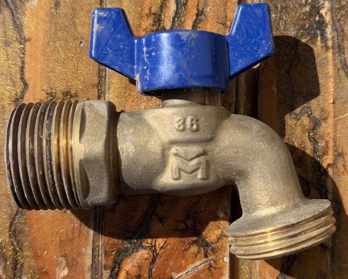 1/4Turn Male Spigot Outdoor Brass Valve 3/4″ Or 1/2″ NPT Inlet x 3/4″ MHT