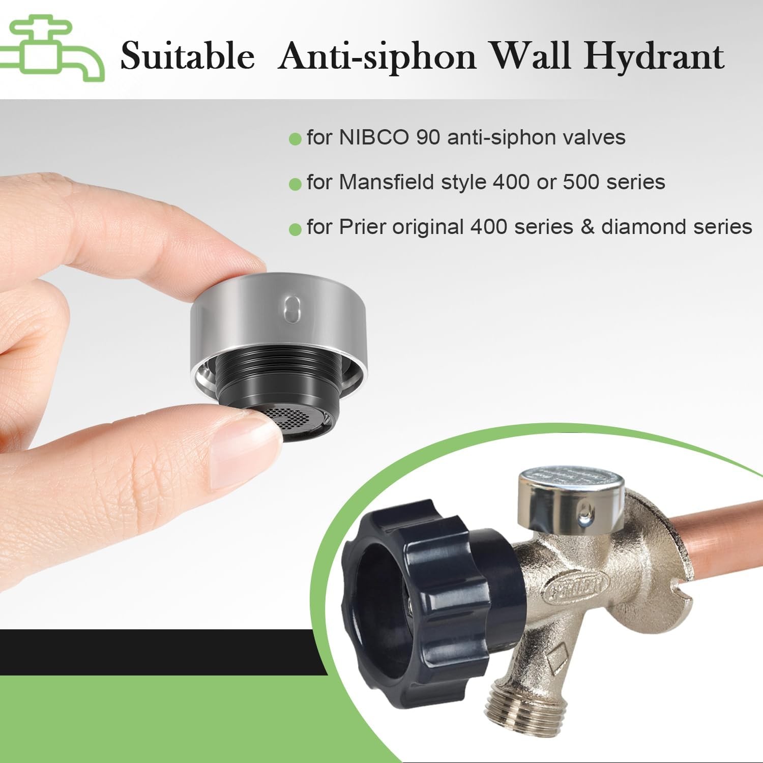 2-Pack 630-7500 Vacuum Breaker Repair Kit for Mansfield 400/500 & Nibco 90 Valve