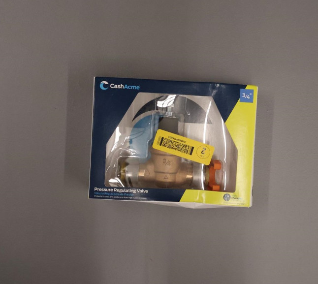 2x Cash Acme 3/4 in Brass Direct Push-to-Connect EB45 Pressure Regulating Valve