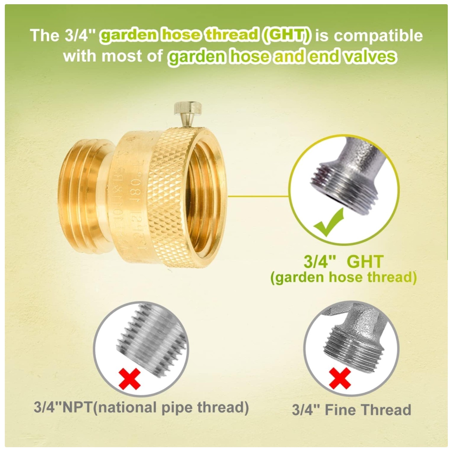 Backflow Preventer for Garden Spigot