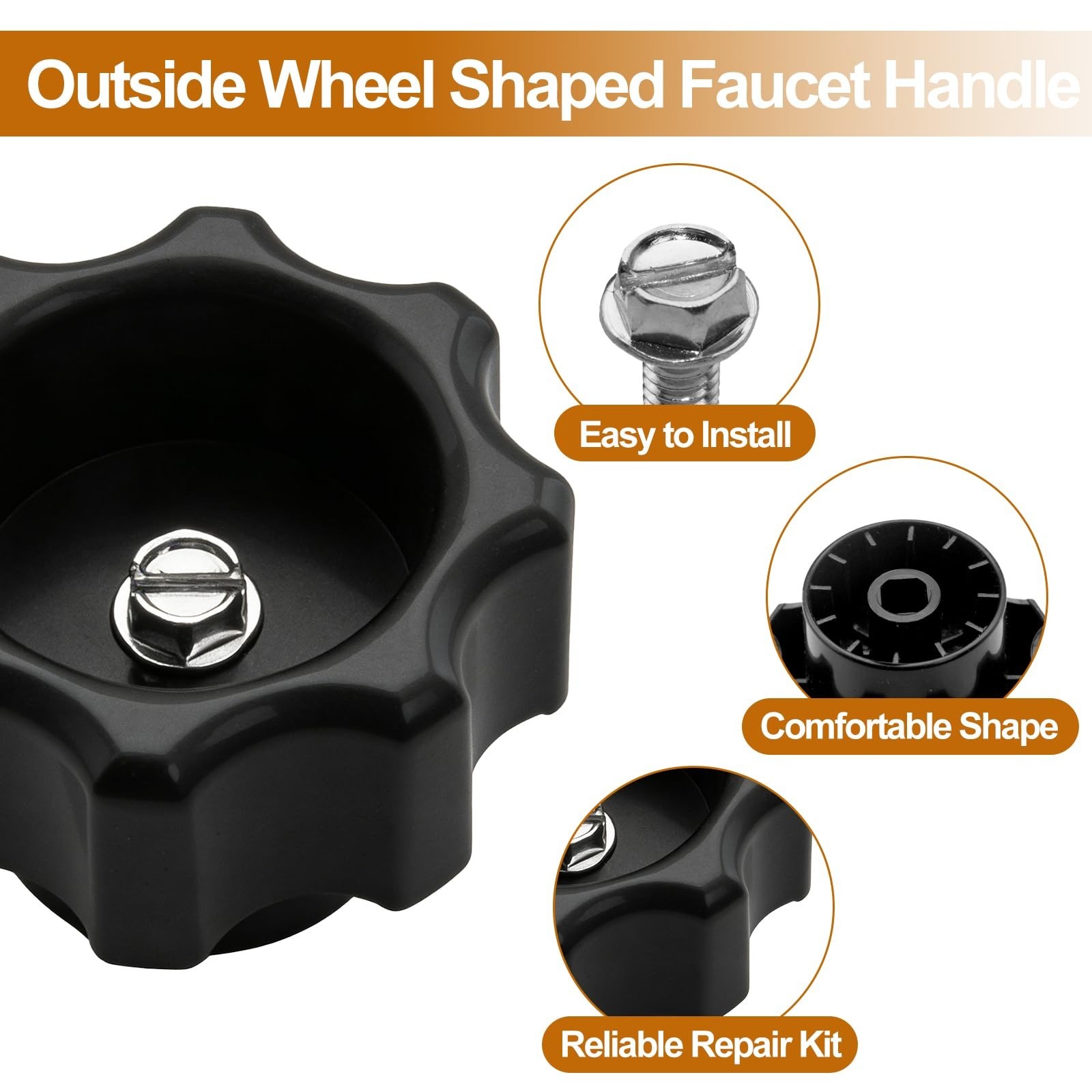 Frost-Proof Wall Hydrant Handle Kit for Mansfield 300 400 500 Series – 2-Pack Re