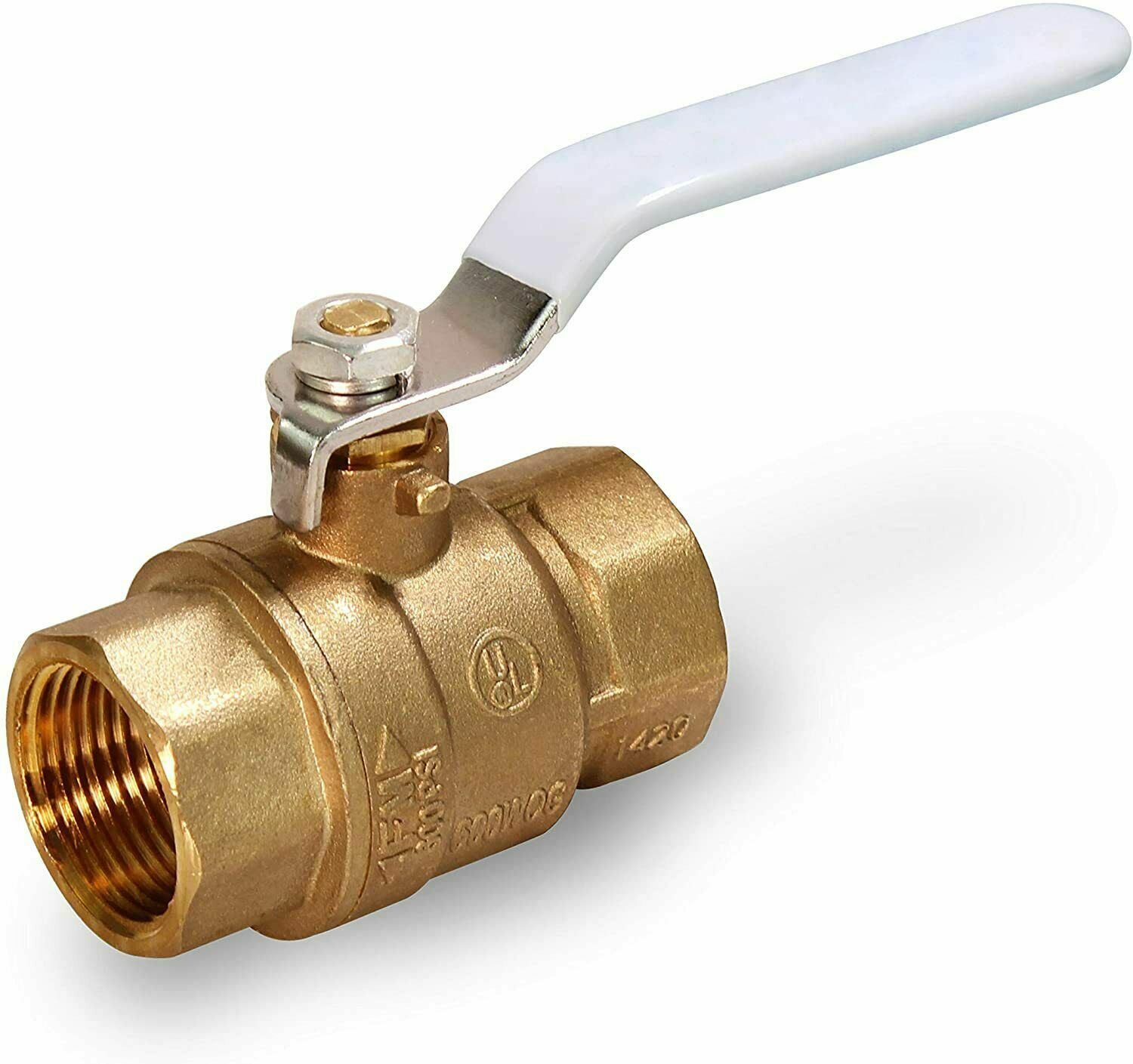 Midline Valve 3/4 in Female Full Port 600WOG Brass Ball Valve FIP Threaded IPS