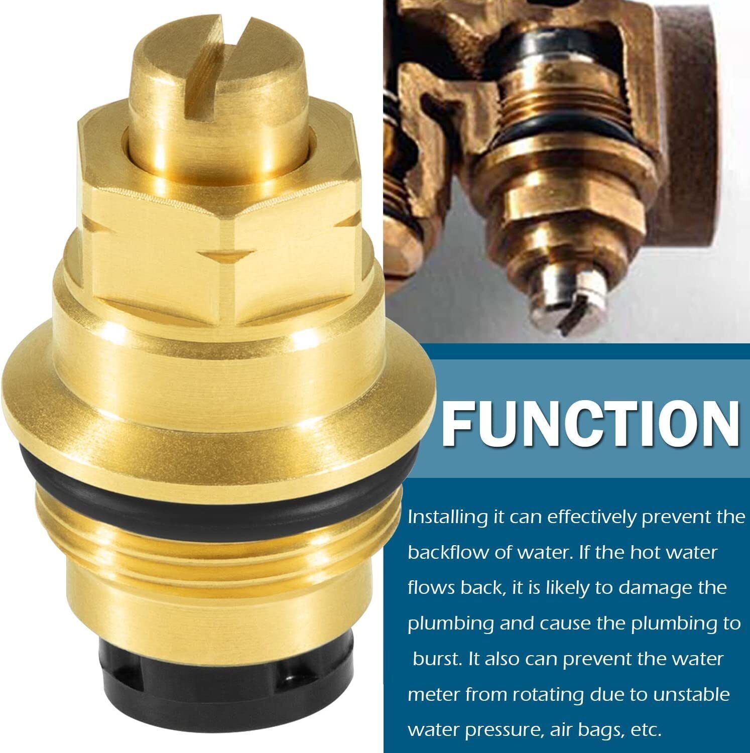 For Moen 12318 Stop-Check Valve Kit Legend Icon One-Handle Tub and Shower Faucet
