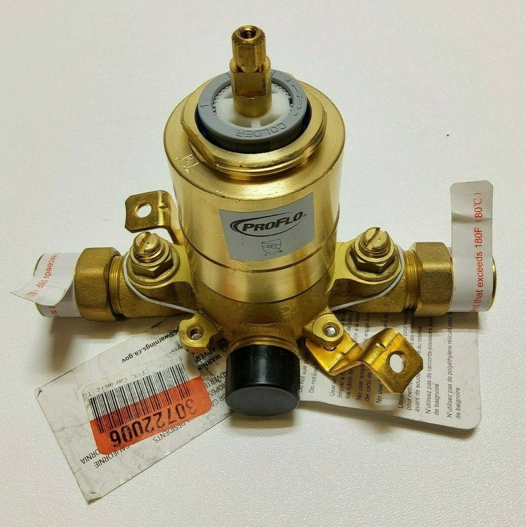 New PROFLO Pressure Balanced Tub and Shower Faucet Valve w Stops CPVC Connection