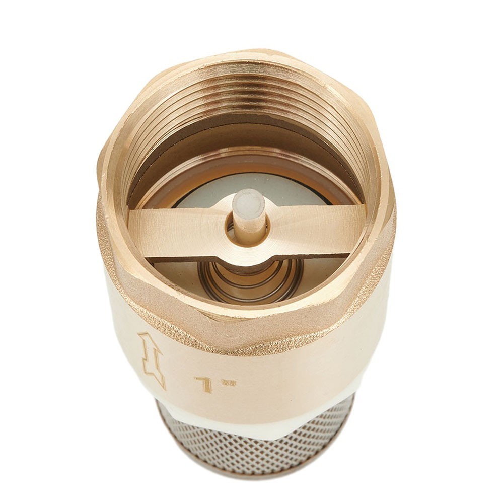 Foot Valve 1 Inch Internal Thread Brand New DN25/25 Mm Gold/Silver