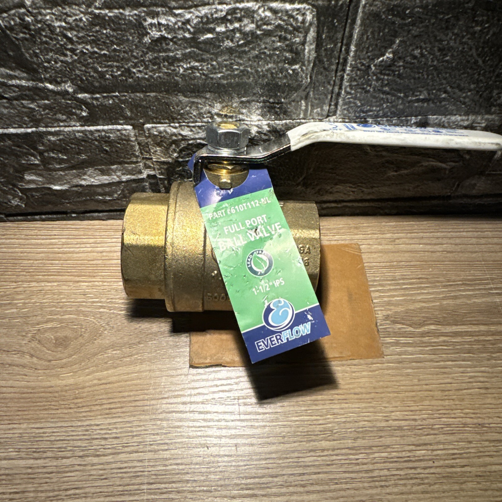 1 1/2” FIP BRASS Ball Valve NPT Female Threaded Full Port 600 WOG WATER,OIL,GAS