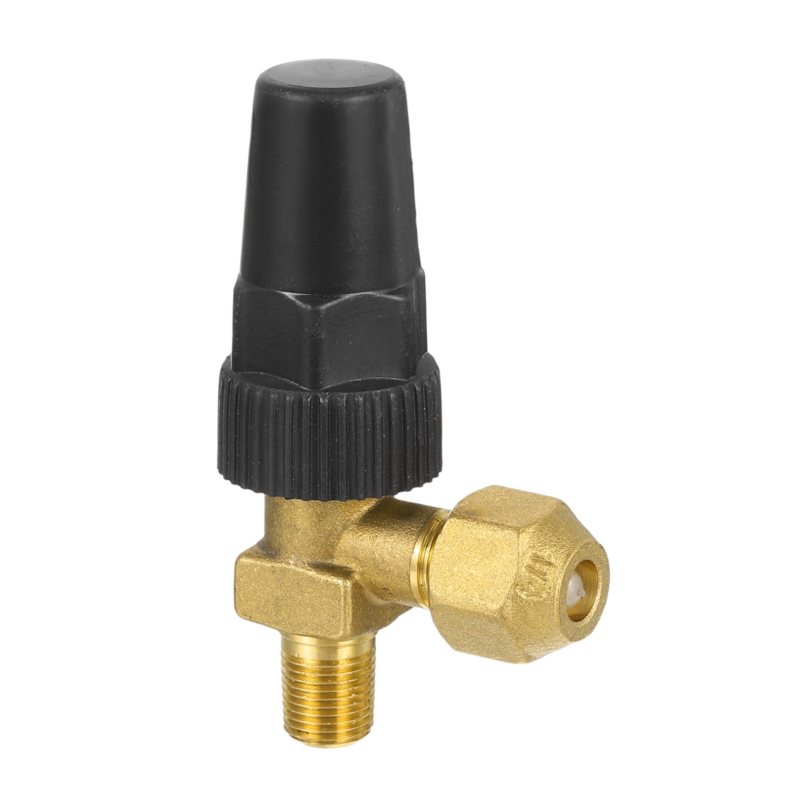 1/4″ Flare x 1/8″ NPT Male Angle Stop Valve Brass Right Angle Valve Fitting