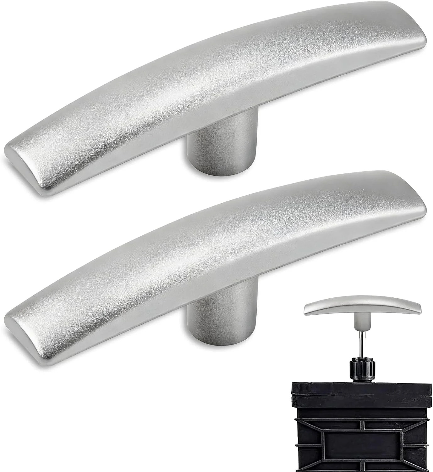 RV Sewer Dump Valve Handles Replacement Metal 3 Pcs for RV Waste Tank