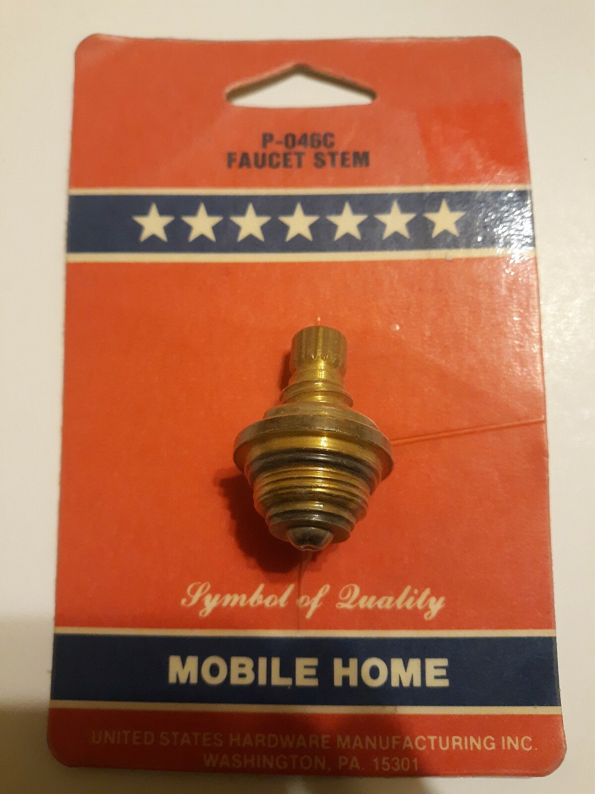 016356023709 Faucet Stem United States Hardware Manufacturing Inc. P-046C