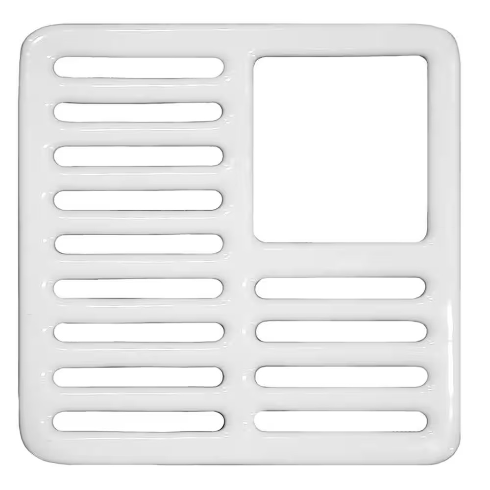 9-1/2 In. Square Three-Quarters Top Grate for Porcelain Coated Floor Sinks