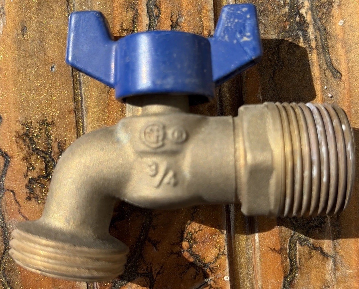 1/4Turn Male Spigot Outdoor Brass Valve 3/4″ Or 1/2″ NPT Inlet x 3/4″ MHT