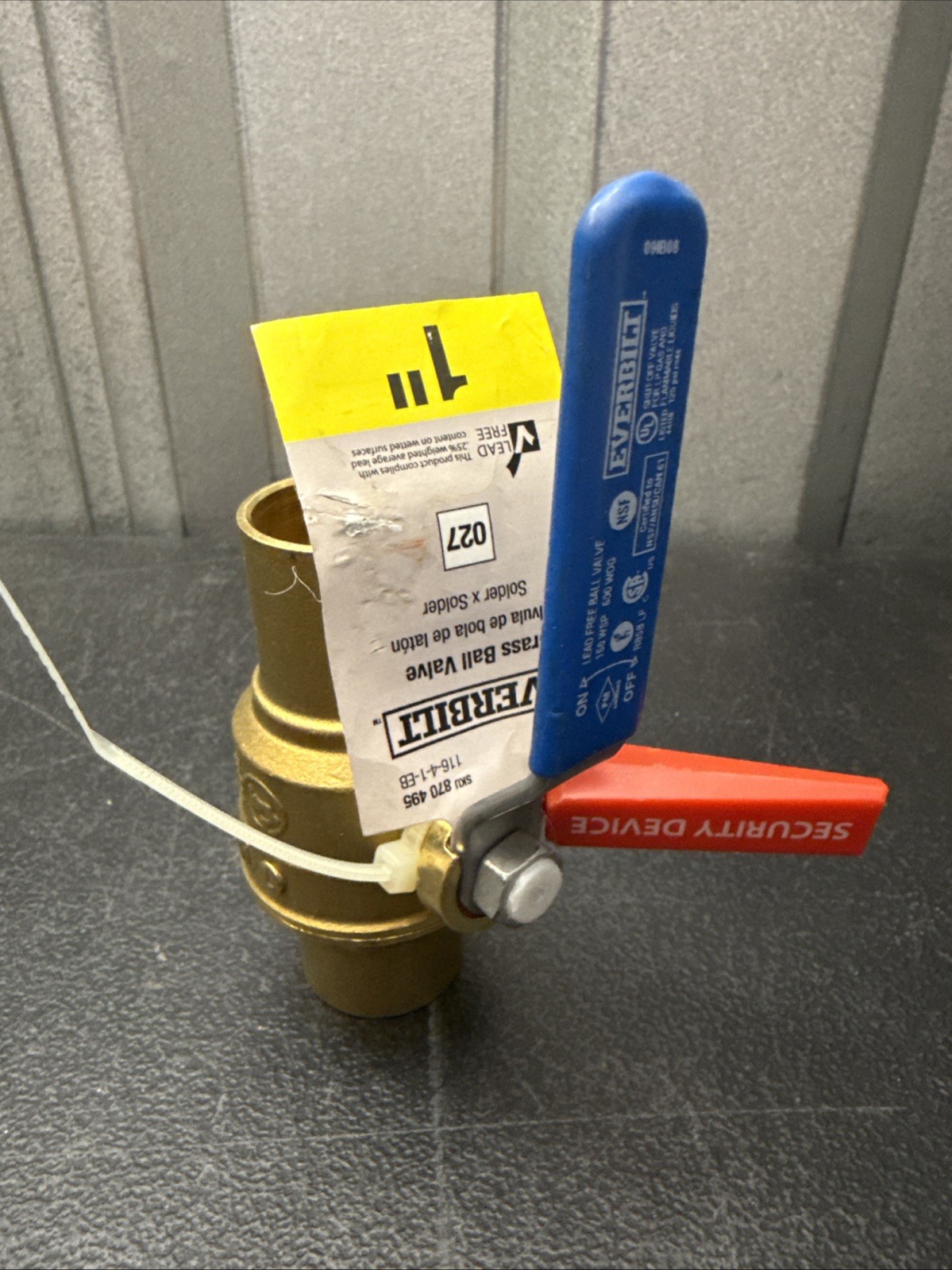Everbilt 1 in. Brass FPT Full Port Threaded Ball Valve. 116-4-1-EB