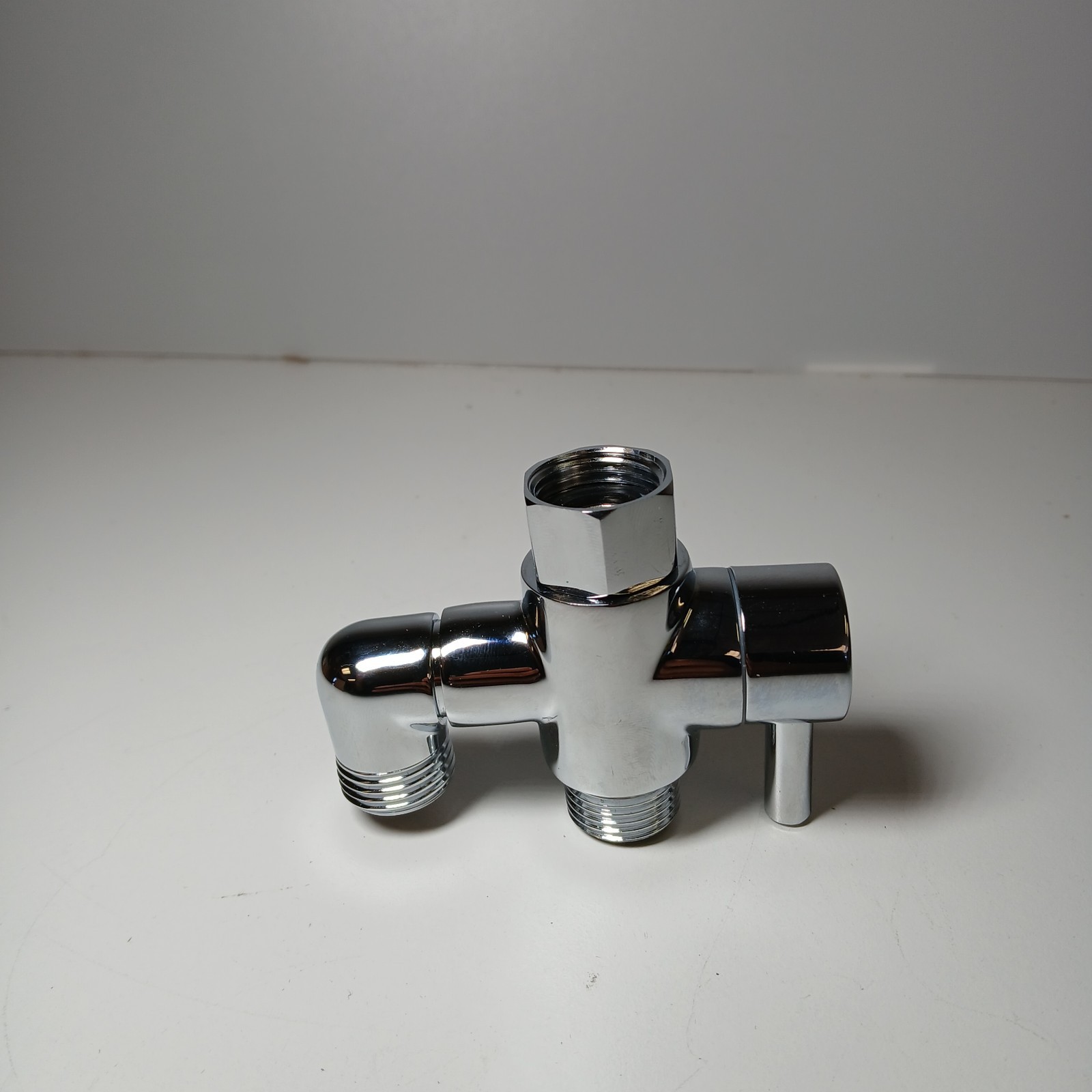 Brass 3-Way Shower Diverter Valve – Polished Chrome, Universal Fit