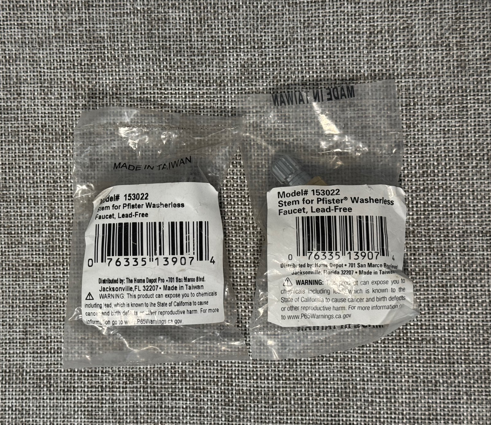 ProPlus 153022 Pfister Washerless Faucet Stem Cartridge Lot of 2 New