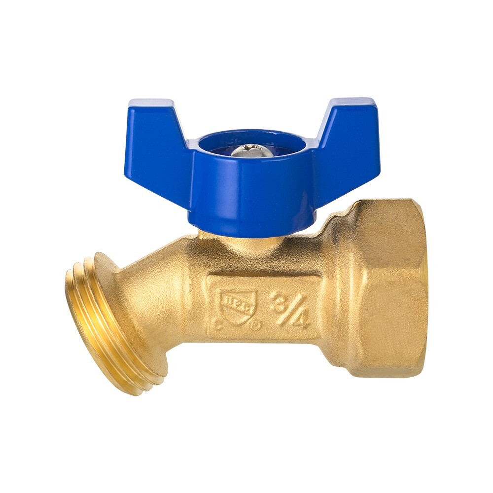 2 PCS EFIELD 1/4Turn Spigot ,Outdoor Brass Valve 3/4″ Female NPT Inlet x3/4″ MHT
