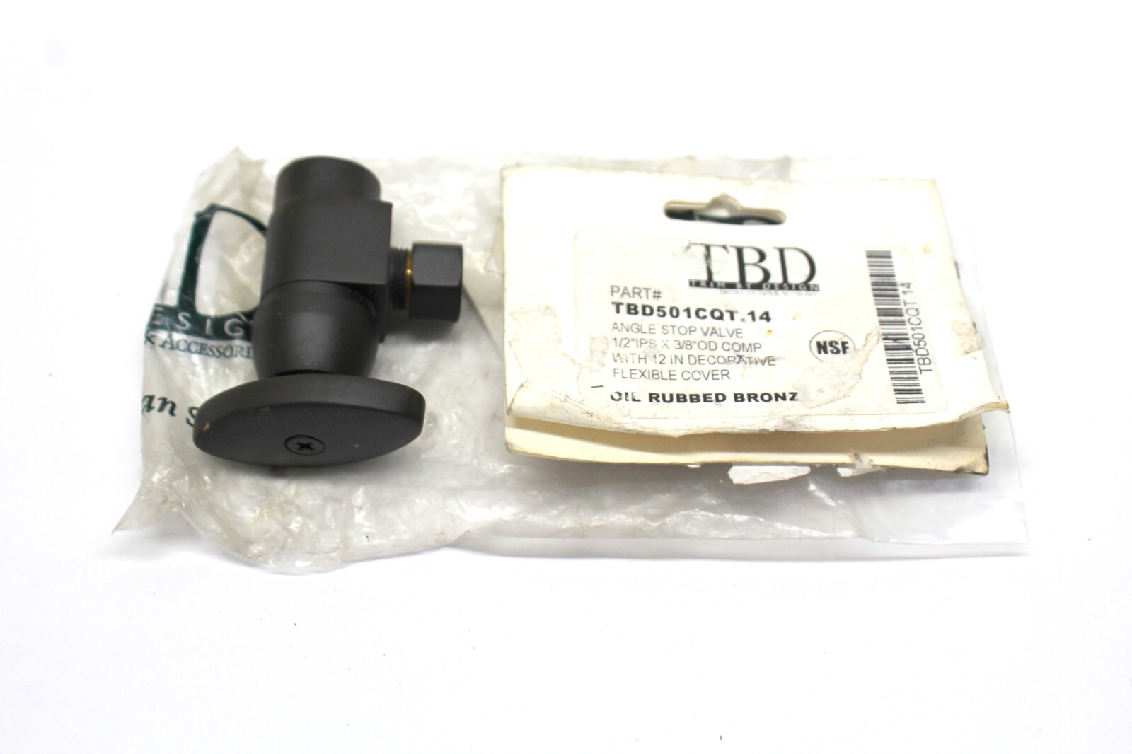 1/2 Ips X 3/8 Od Angle Stop. TBD501CQT Oil rubbed Bronze