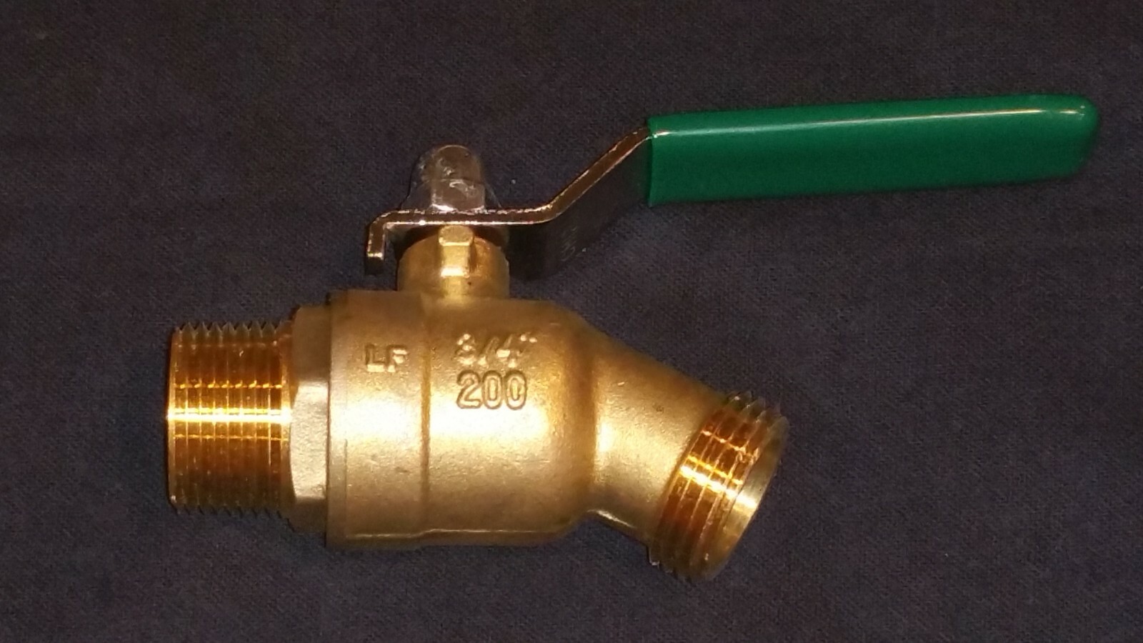 3/4″ NPT Male Threaded Full Port Ball Valve Lever Handle Hose Bibb Spigot New