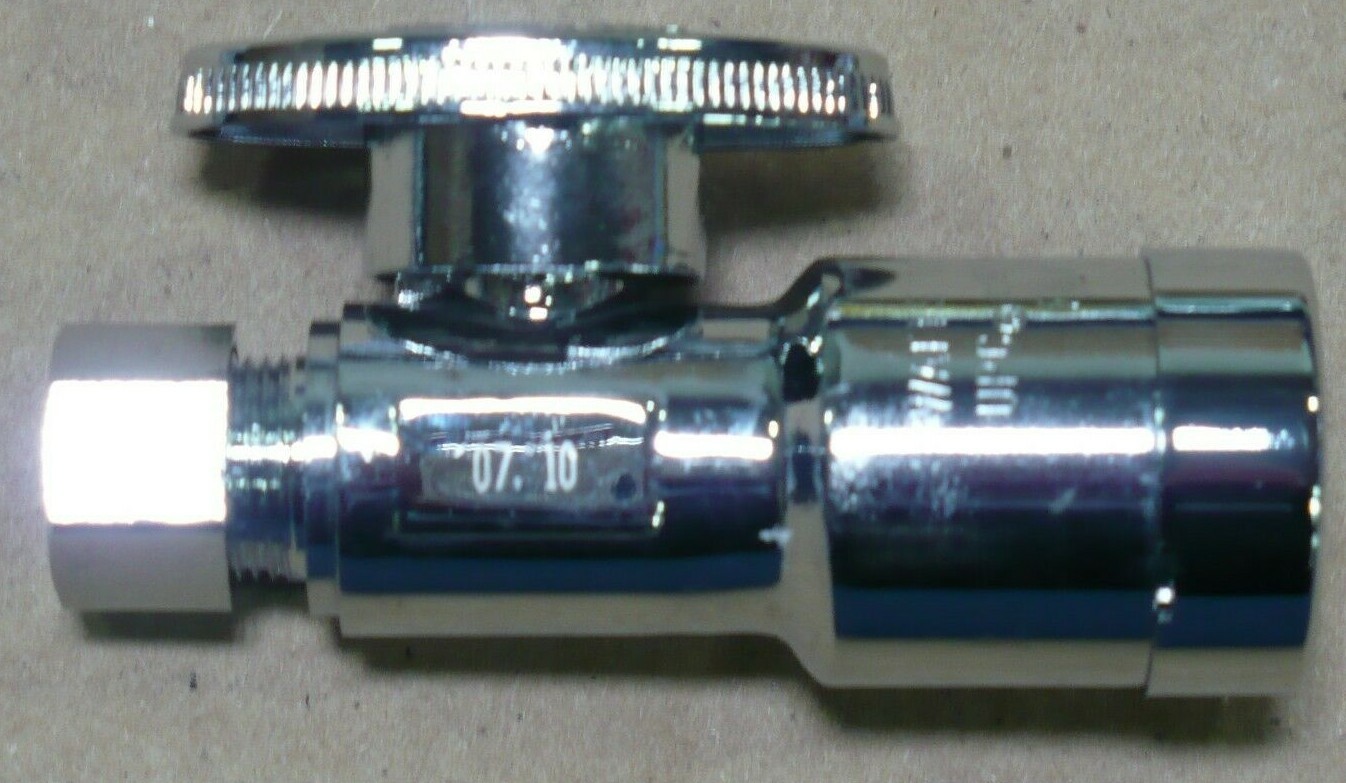 Watts Quick-connect 1/4 Turn Straight Stop 1/2″ Cts X 3/8″ Od QC89S