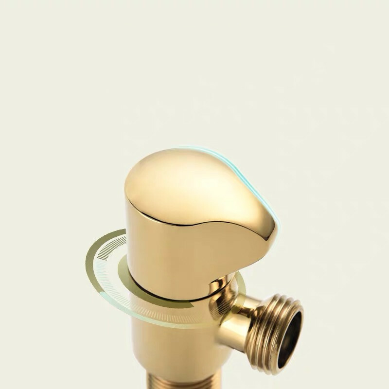 Modern Brass Angle Stop Valve Shut Off Quarter Turn Water Sink Bathroom Toilet