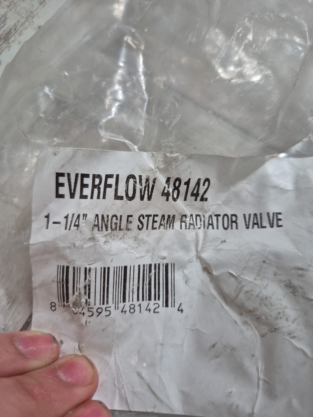 Everflow 1-1/4 in Angle Steam Radiator Valve Brass 48142 No.box !