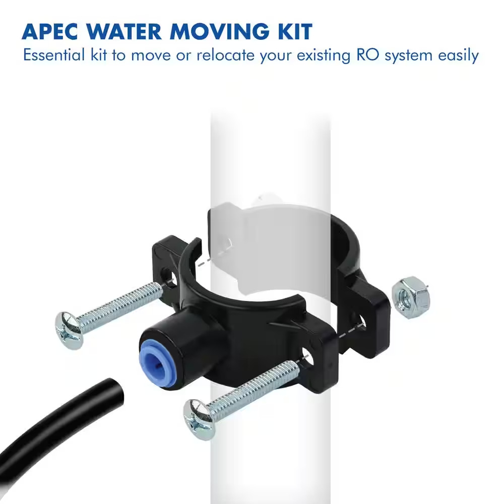 Feed Water Adapter and Drain Saddle Valve Clamp Reverse Osmosis Systems