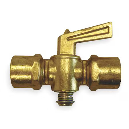Weatherhead 6804 Ground Plug Valve, 1/8 In, 30 Psi, Brass