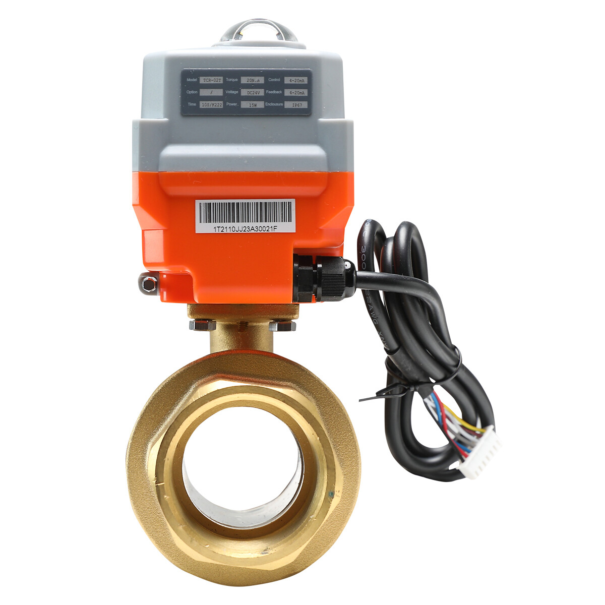 1 Sec. Quick Respon 24VAC/DC Brass Proportional Integral Motorized Ball Valve