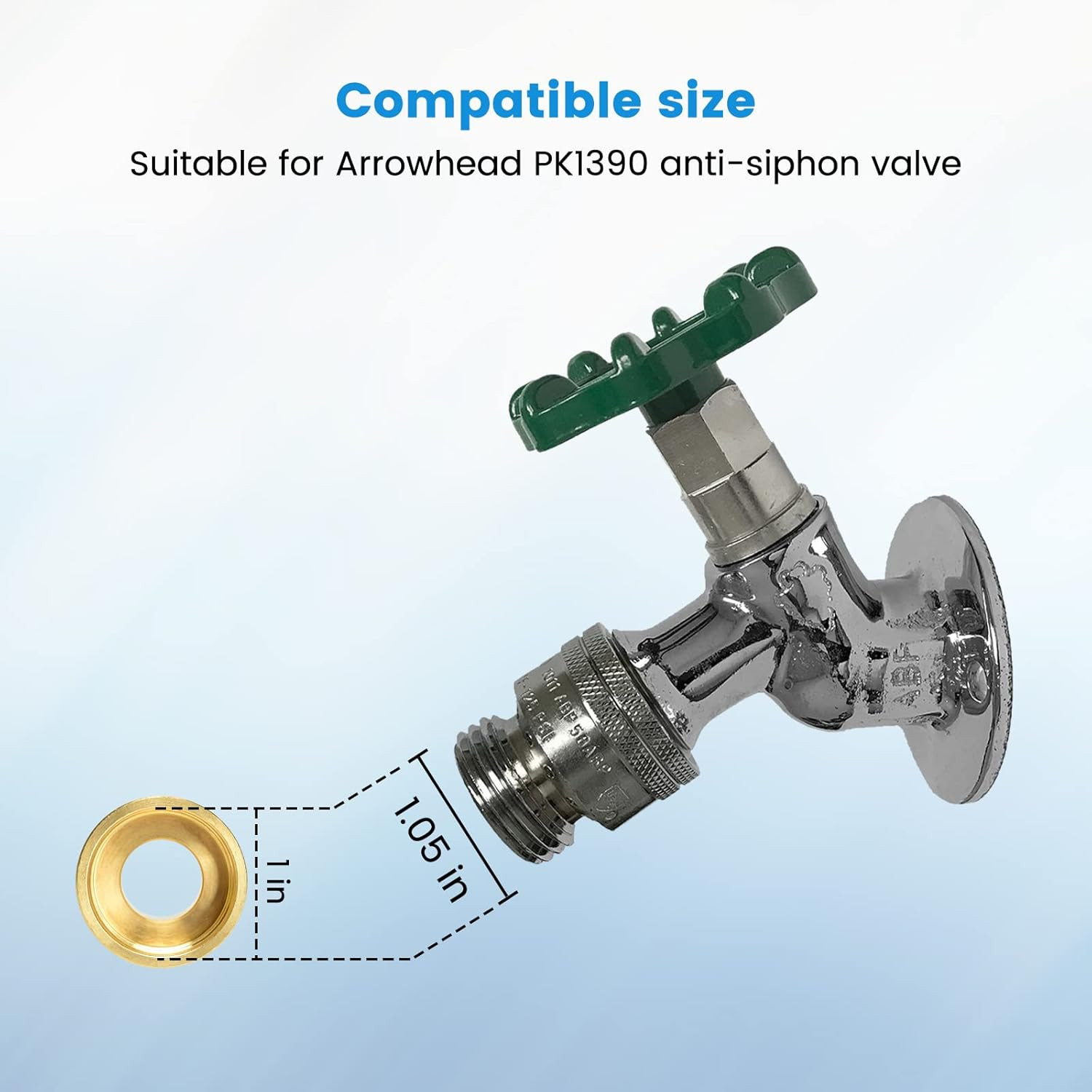 SM01 Vacuum Breaker Adapter, Compatible with Arrowhead PK1390 anti Siphon Valve,