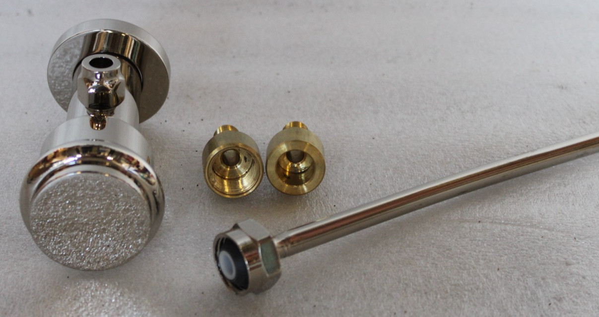 Concinnity ST-5R-WC-PNI – DECO Toilet Angle Stop w/Metal Handle Polished Nickel