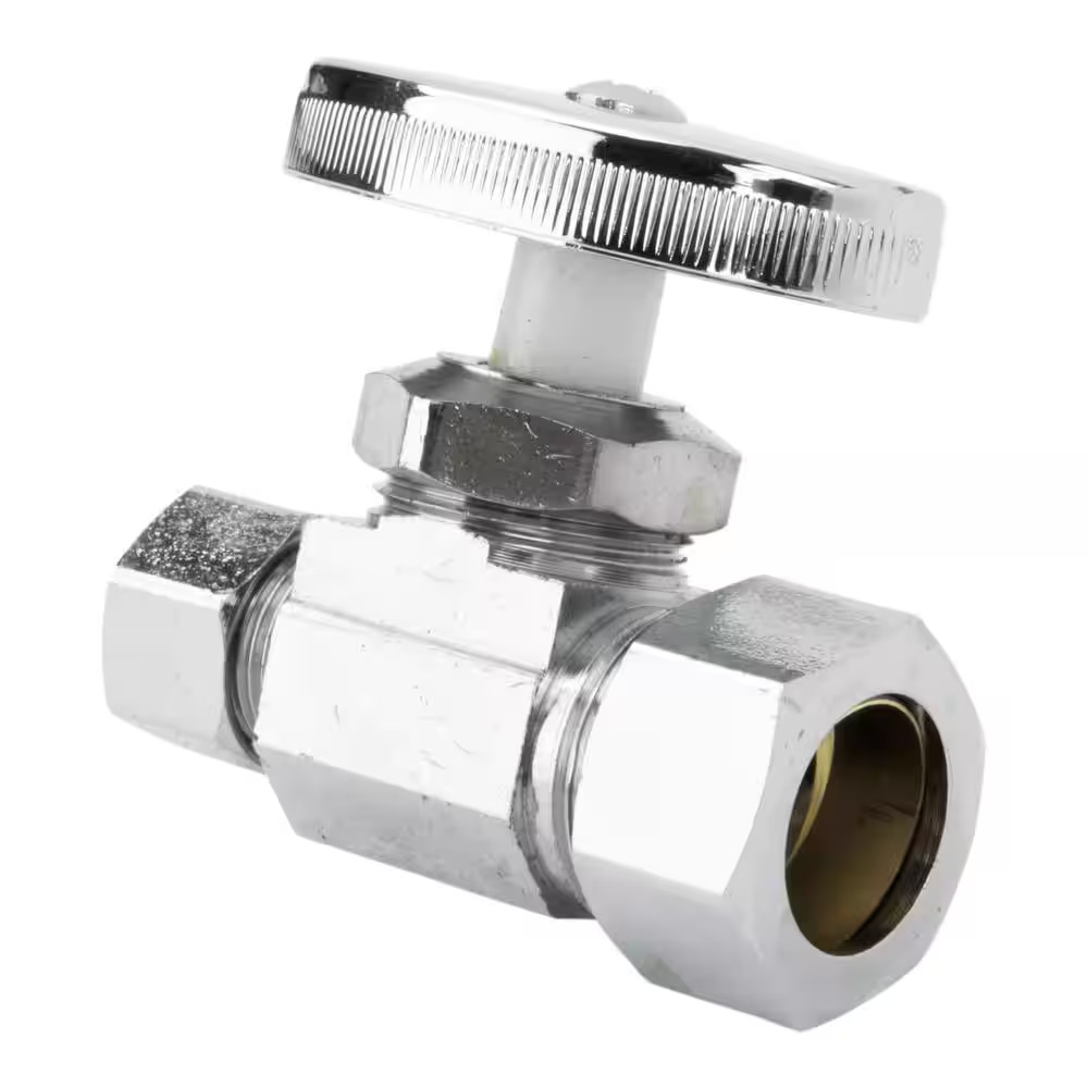 1/2 in. Nominal Compression Inlet x 3/8 in. O.D. Compression Outlet Multi-Turn S