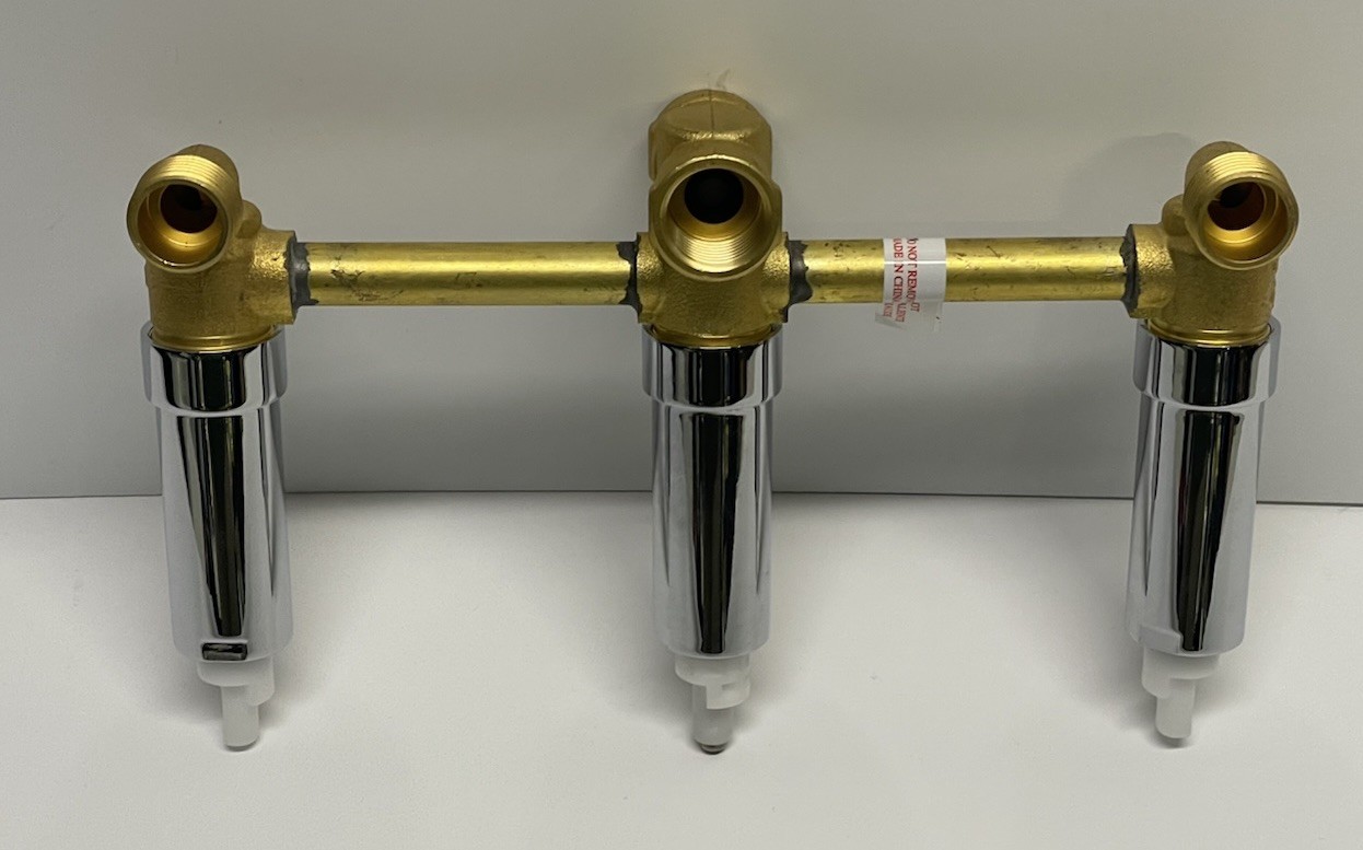 3 Handle Rough In Valve Brass / Stainless Steel HD834X-0001