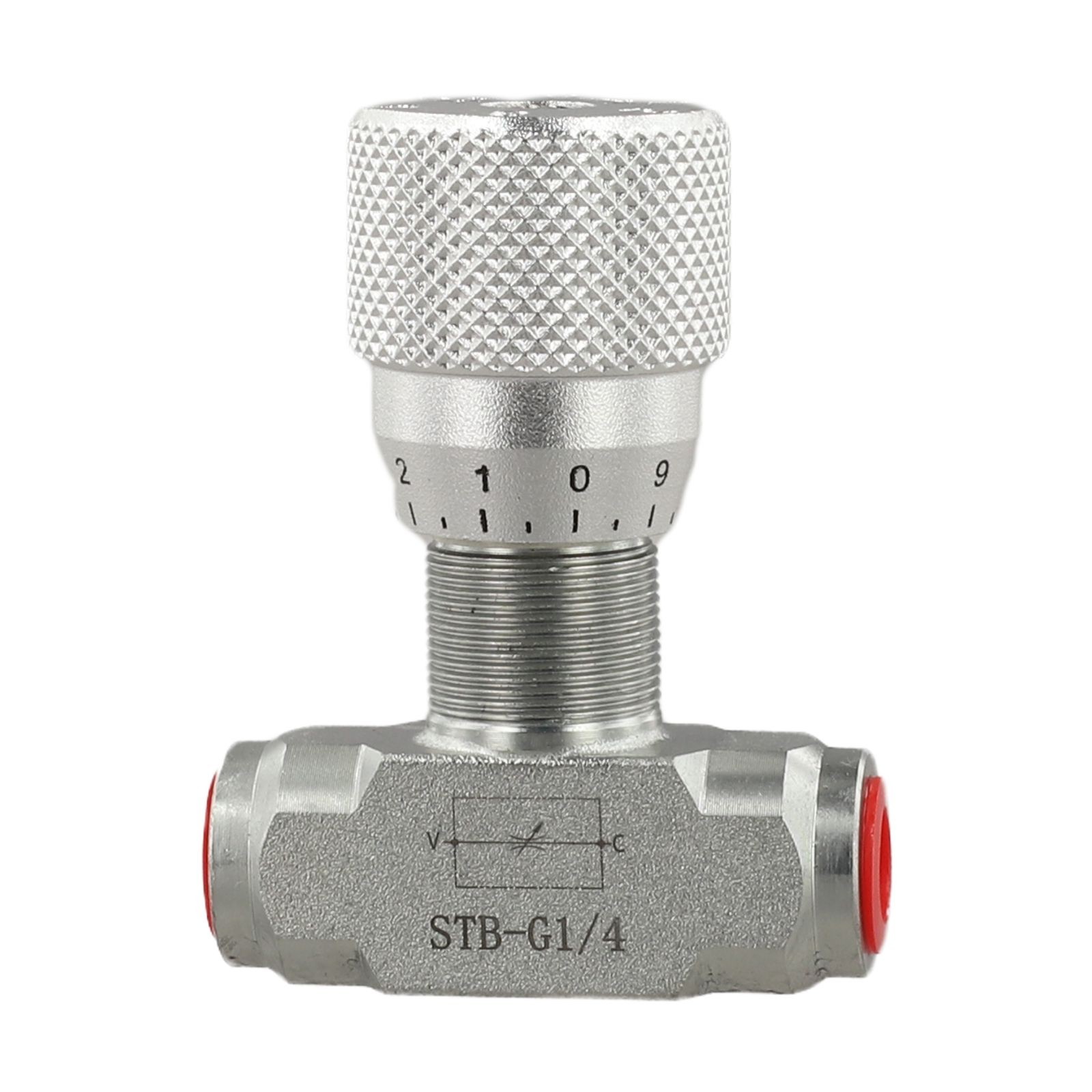 Two Way Hydraulic Flow Control Valve with Calibrated Knob for Flow Adjustment