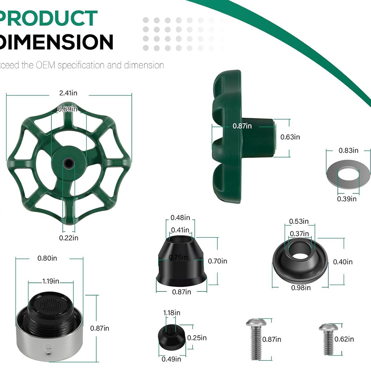 Replace for Prier C-144KT-807 Anti-Siphon Freezeless Faucet Repair Kit C-144